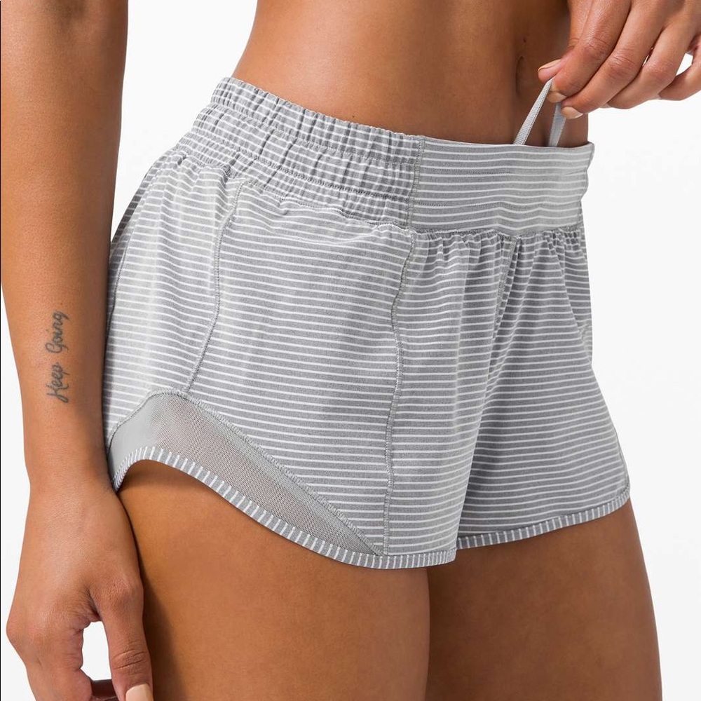 ISO: lululemon striped hotty hot shorts